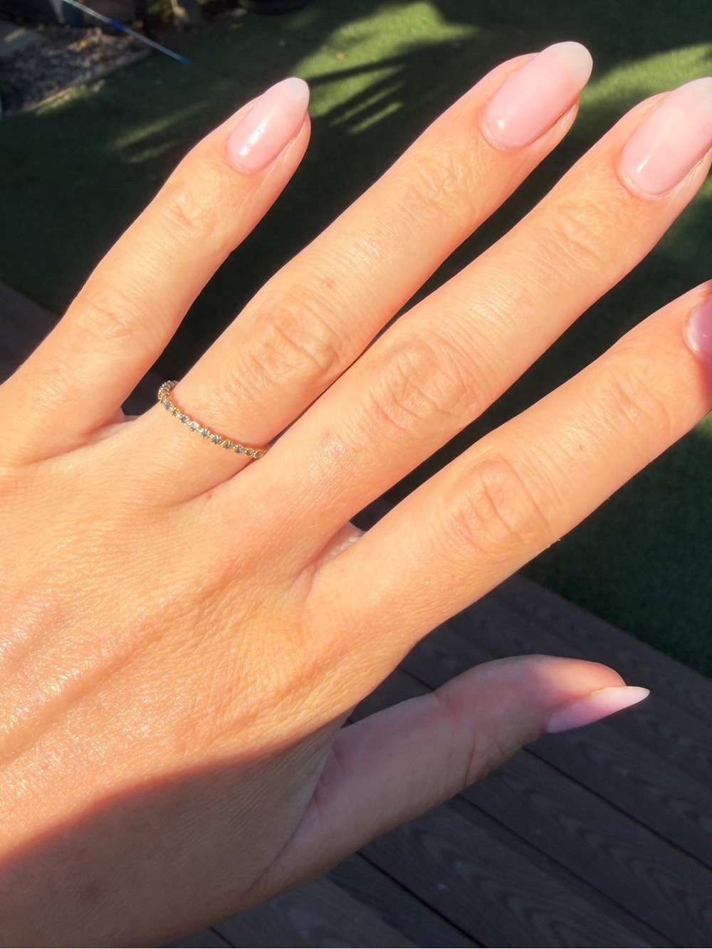 Sapphire Gold Band Ring